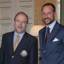 22 March: Crown Prince Haakon is patron of several organizations, and this day six of them were granted audience at the Royal palace. Here with representatives for the Christian Radich Sail Training Foundation (Photo: Jan Haug, The Royal Court)